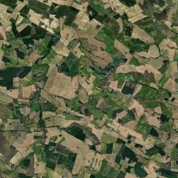 Vue aérienne des environs de Fontaine de Miradoux