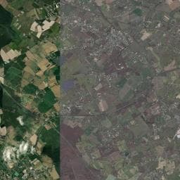 Vue aérienne des environs de Camping Municipal de Montech