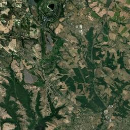 Vue aérienne des environs de Camping des Titans