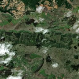 Vue aérienne des environs de La Cachottière