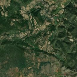 Vue aérienne des environs de Camping Les Vernèdes
