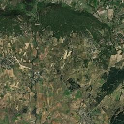 Vue aérienne des environs de Mas de Rey