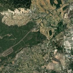 Vue aérienne des environs de Aire de camping-car Vignerons du Castellas