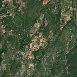 Vue aérienne des environs de SAS Camping Valsaintes