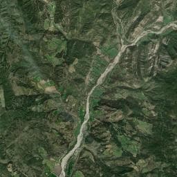 Vue aérienne des environs de Camping Tikayan La Célestine