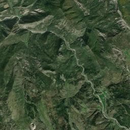 Vue aérienne des environs de Abri de la Font d'Isnard