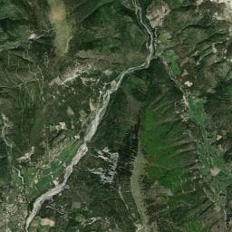 Vue aérienne des environs de Cabane d'alpage du Puy de Rent