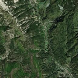 Vue aérienne des environs de Aire de camping-car à Annot