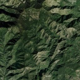 Vue aérienne des environs de Les granges de la Brasque