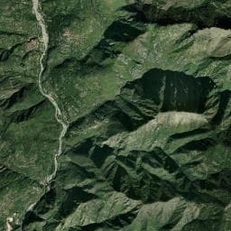 Vue aérienne des environs de Aire de camping-car à Lantosque