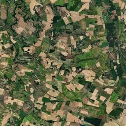 Vue aérienne des environs de Fontaine de Marsolan (cimetière)