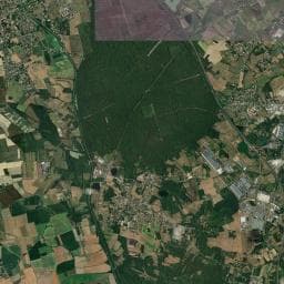 Vue aérienne des environs de Aire de la Forêt de Montech