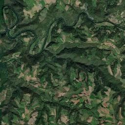 Vue aérienne des environs de La mise à l'eau