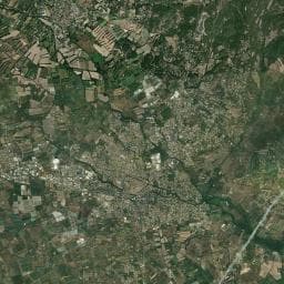 Vue aérienne des environs de Aire de repos à Velleron (2)