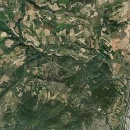 Vue aérienne des environs de Camping Douce Provence