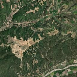 Vue aérienne des environs de Les Matherons