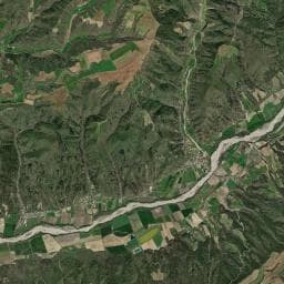 Vue aérienne des environs de Aire de camping-car à Puimoisson