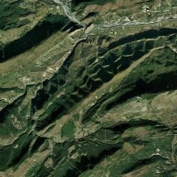 Vue aérienne des environs de Aire camping-cars d’Entrevaux