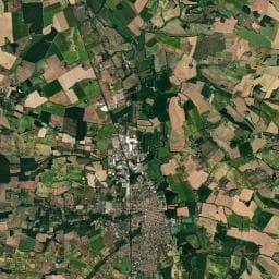 Vue aérienne des environs de Aire de camping-car à Urdens