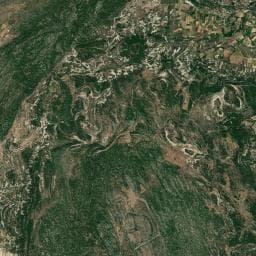 Vue aérienne des environs de Bivouac à Valflaunès