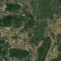 Vue aérienne des environs de Bivouac à Pompignan