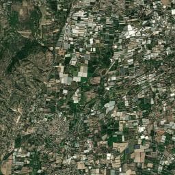 Vue aérienne des environs de Les Micocouliers