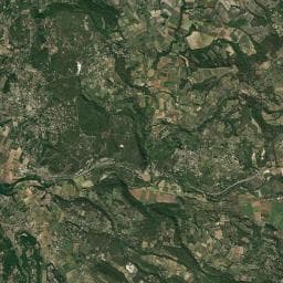 Vue aérienne des environs de Aire de repos à Beaumettes