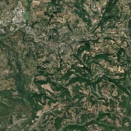 Vue aérienne des environs de Camping le Luberon