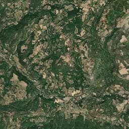 Vue aérienne des environs de Les Bardons