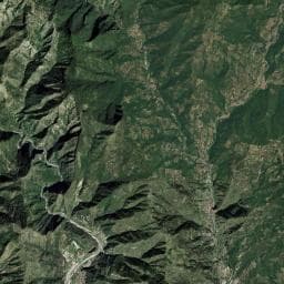 Vue aérienne des environs de Agricamping Ponte Raggio