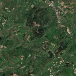 Vue aérienne des environs de Camping à Brusque