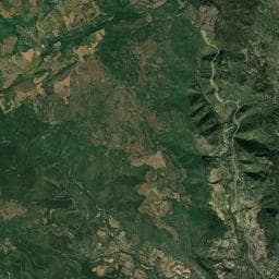 Vue aérienne des environs de Aire du Belvédère de l'Escalette