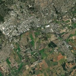 Vue aérienne des environs de Domaine de la Bastide