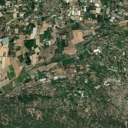 Vue aérienne des environs de Camping Monplaisir