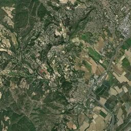 Vue aérienne des environs de Camping Flower Provence Vallée