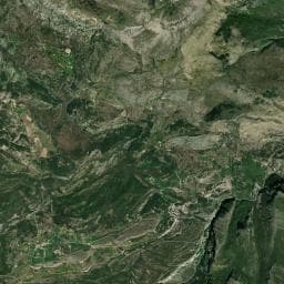 Vue aérienne des environs de Camping à la Ferme de Bourras