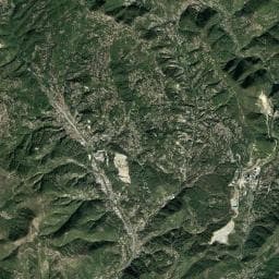 Vue aérienne des environs de Camping Ararates