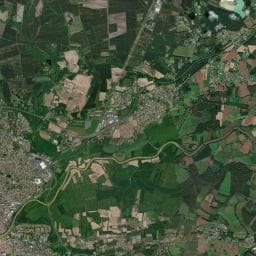 Vue aérienne des environs de Aire naturelle de camping La Grange