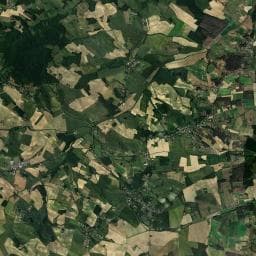 Vue aérienne des environs de Camping Namasté