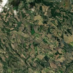Vue aérienne des environs de Aire de camping-car à Saint-Genest-de-Contest