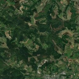 Vue aérienne des environs de Sources Chaudes