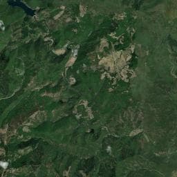 Vue aérienne des environs de Camping de la Font