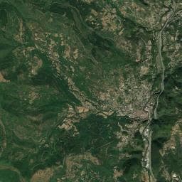 Vue aérienne des environs de Bivouac à Lodève
