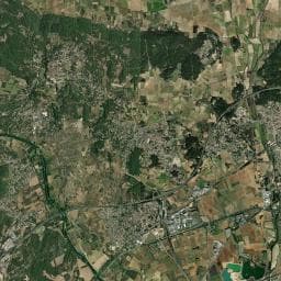 Vue aérienne des environs de La Tine