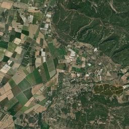 Vue aérienne des environs de Camping Saint Gabriel