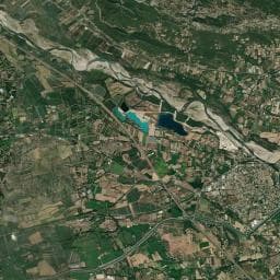 Vue aérienne des environs de Source de Riouffret