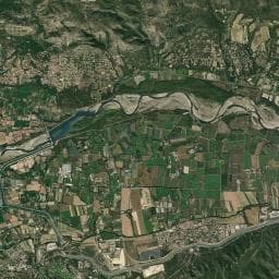 Vue aérienne des environs de Aire des truites