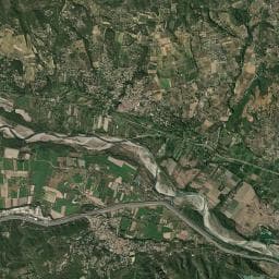 Vue aérienne des environs de Aire de repos à Puyvert