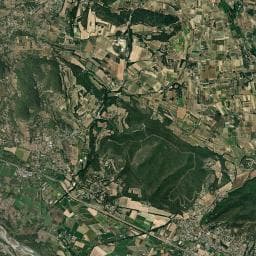 Vue aérienne des environs de Le Plan