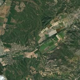 Vue aérienne des environs de Le Verseau